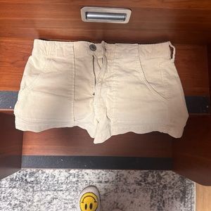 American Eagle Beige Corduroy Shorts